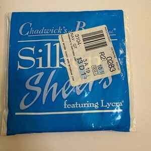 Vintage Wear 1994 Chadwick’s Pantyhose Navy Control Top‎ Queen QT Style 3104 NEW
